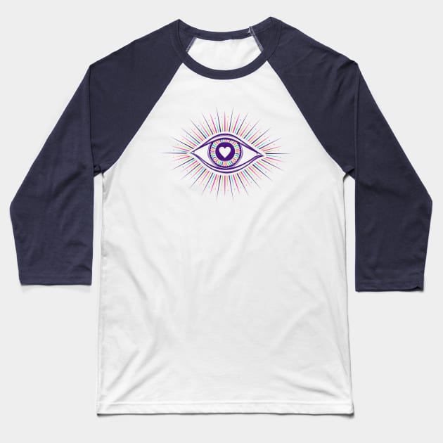 All seeing eye symbol Baseball T-Shirt by Razym